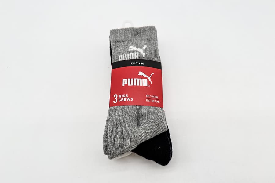 3 Packungen Kinder Socken Puma, Gr. 31-34